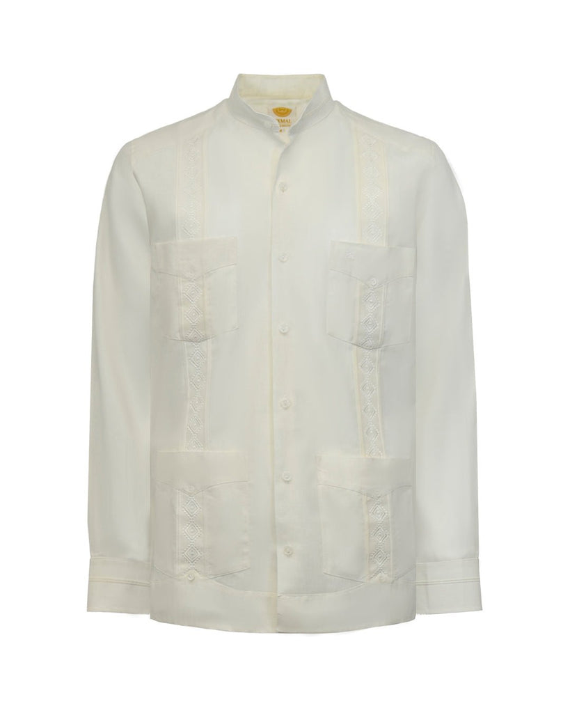 Manchester Camisa Guayabera Lino y Algodón - Manga Larga - Manchester