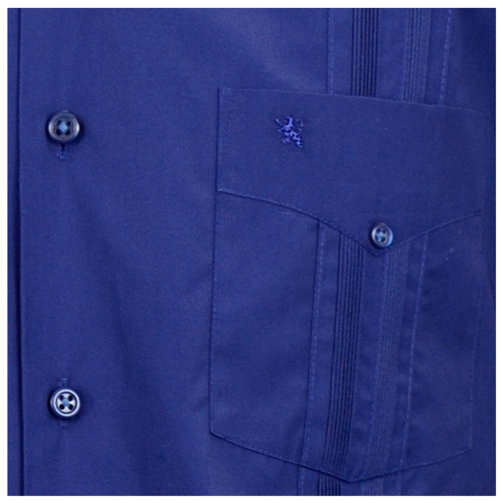 Manchester Camisa Guayabera Lisa 100% Algodón Manga Larga - Manchester