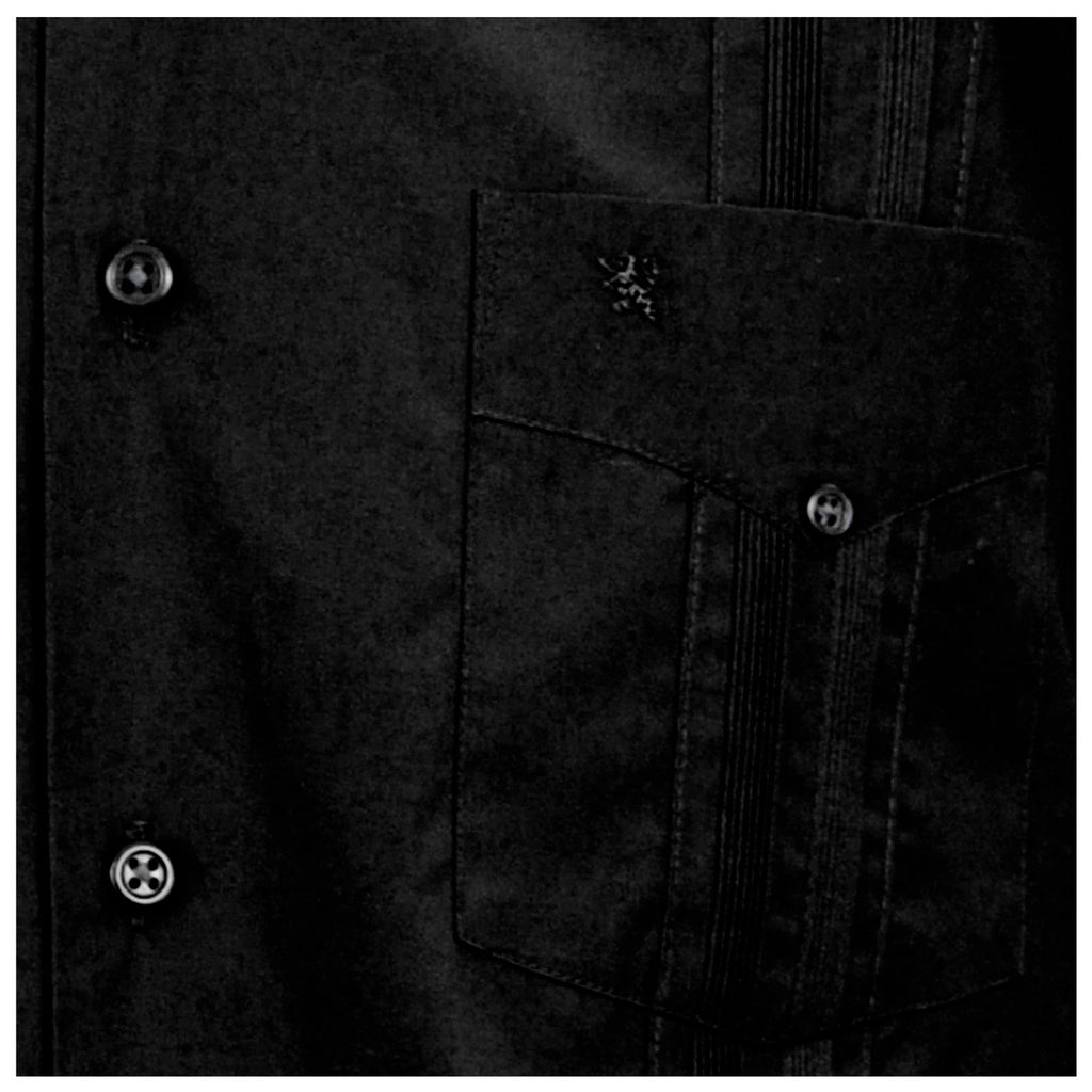 Manchester Camisa Guayabera Lisa 100% Algodón Manga Larga - Manchester