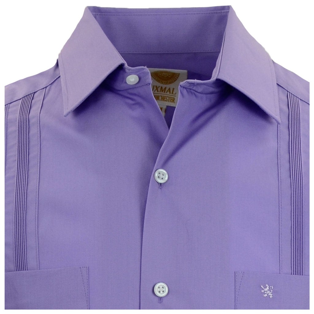 Manchester Camisa Guayabera Lisa 100% Algodón Manga Larga - Manchester