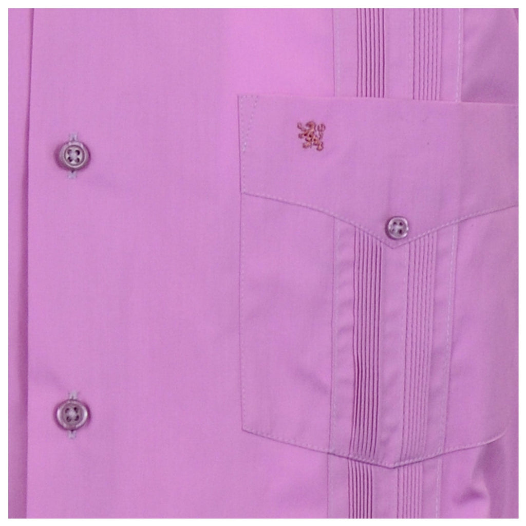 Manchester Camisa Guayabera Lisa 100% Algodón Manga Larga - Manchester