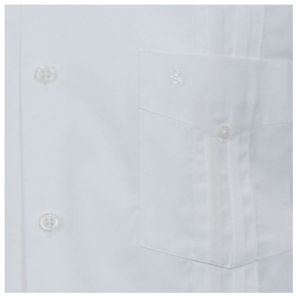 Manchester Camisa Guayabera Lisa 100% Algodón Manga Larga - Manchester