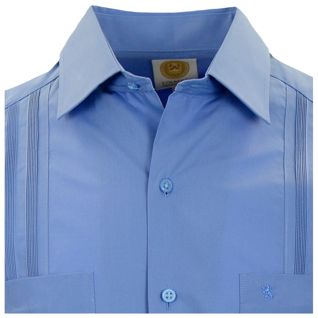 Manchester Camisa Guayabera Lisa 100% Algodón Manga Larga - Manchester