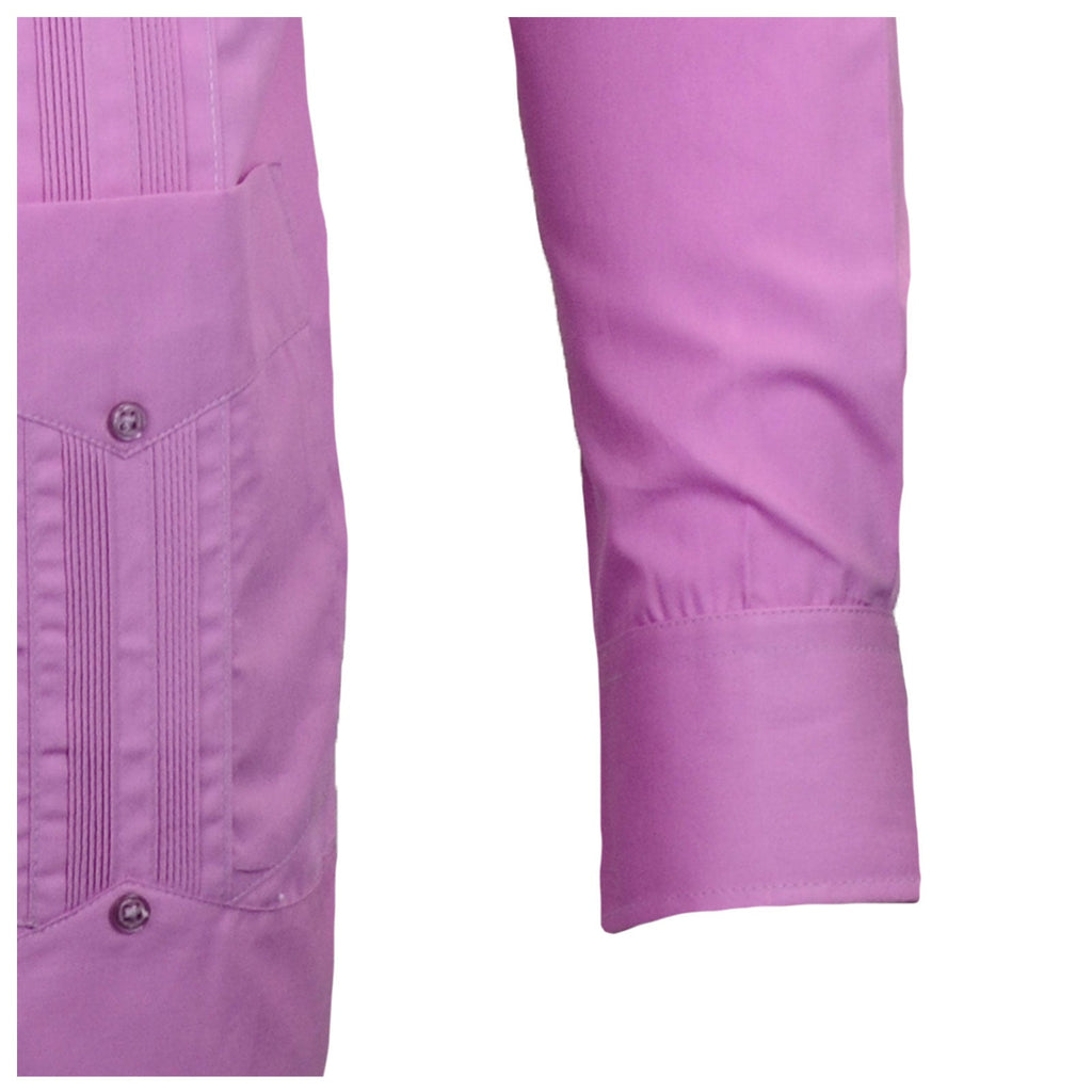 Manchester Camisa Guayabera Lisa 100% Algodón Manga Larga - Manchester