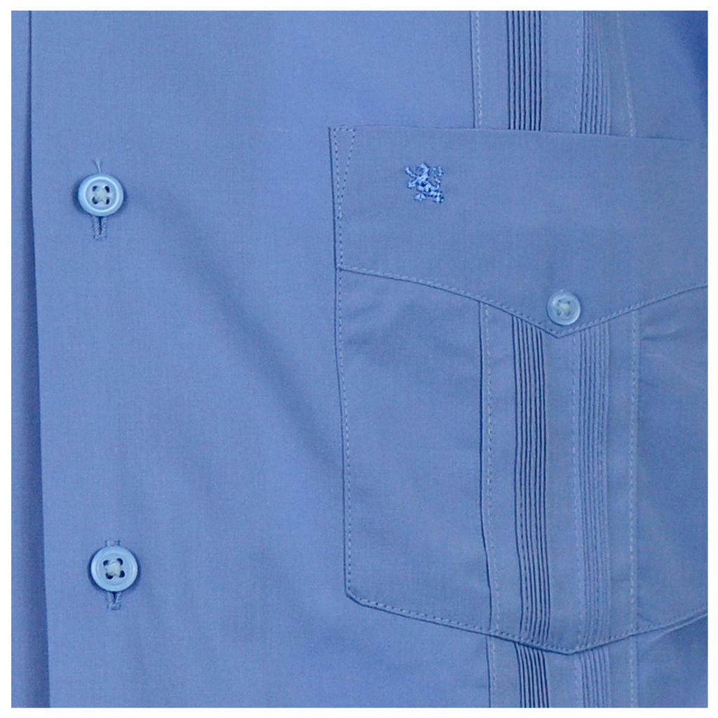 Manchester Camisa Guayabera Lisa 100% Algodón Manga Larga - Manchester