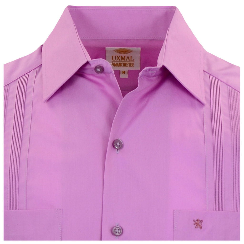Manchester Camisa Guayabera Lisa 100% Algodón Manga Larga - Manchester