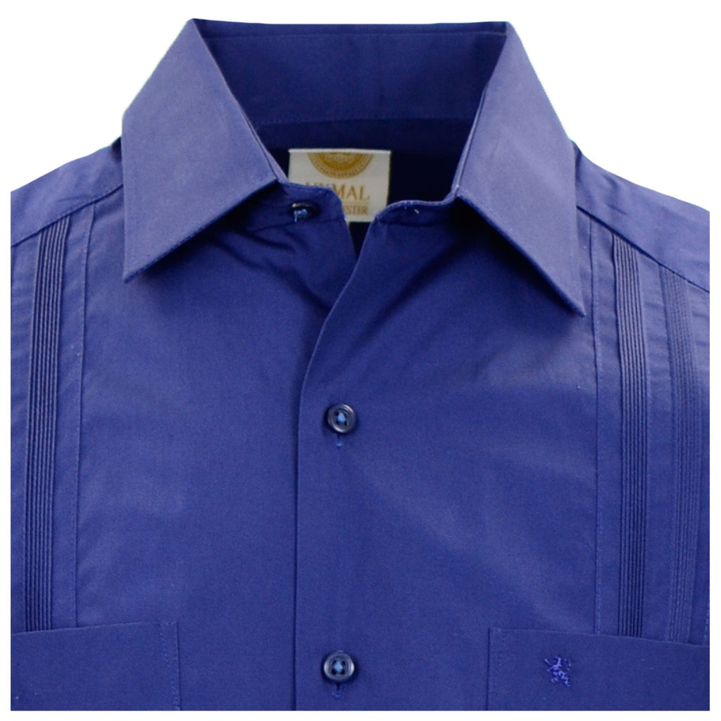 Manchester Camisa Guayabera Lisa 100% Algodón Manga Larga - Manchester