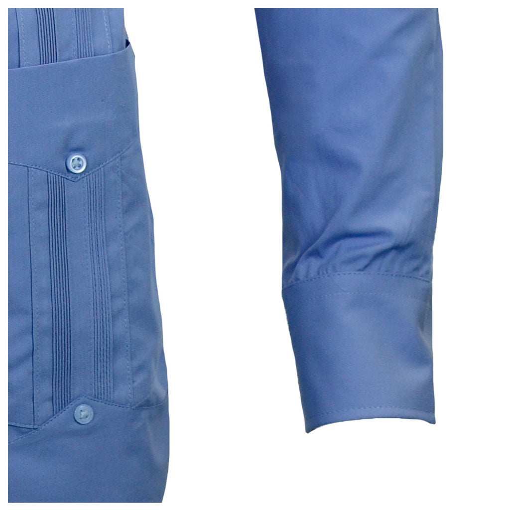 Manchester Camisa Guayabera Lisa 100% Algodón Manga Larga - Manchester