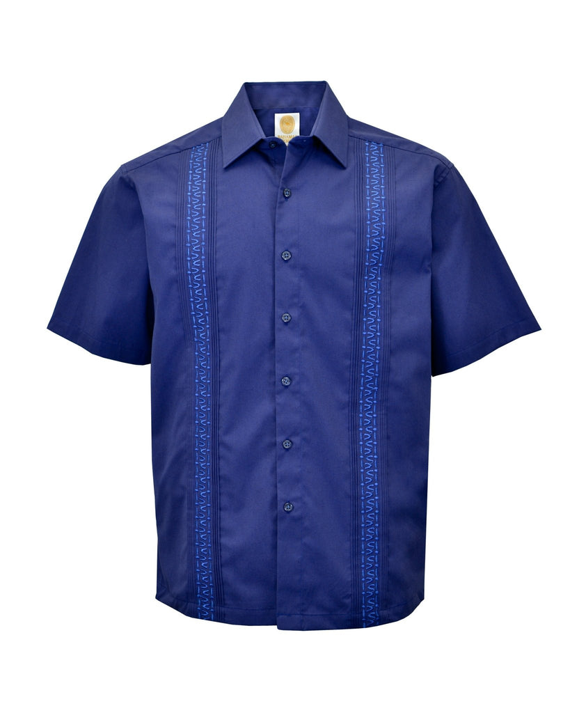 Manchester Camisa Guayabera Poliéster y Algodón Manga Corta - Manchester