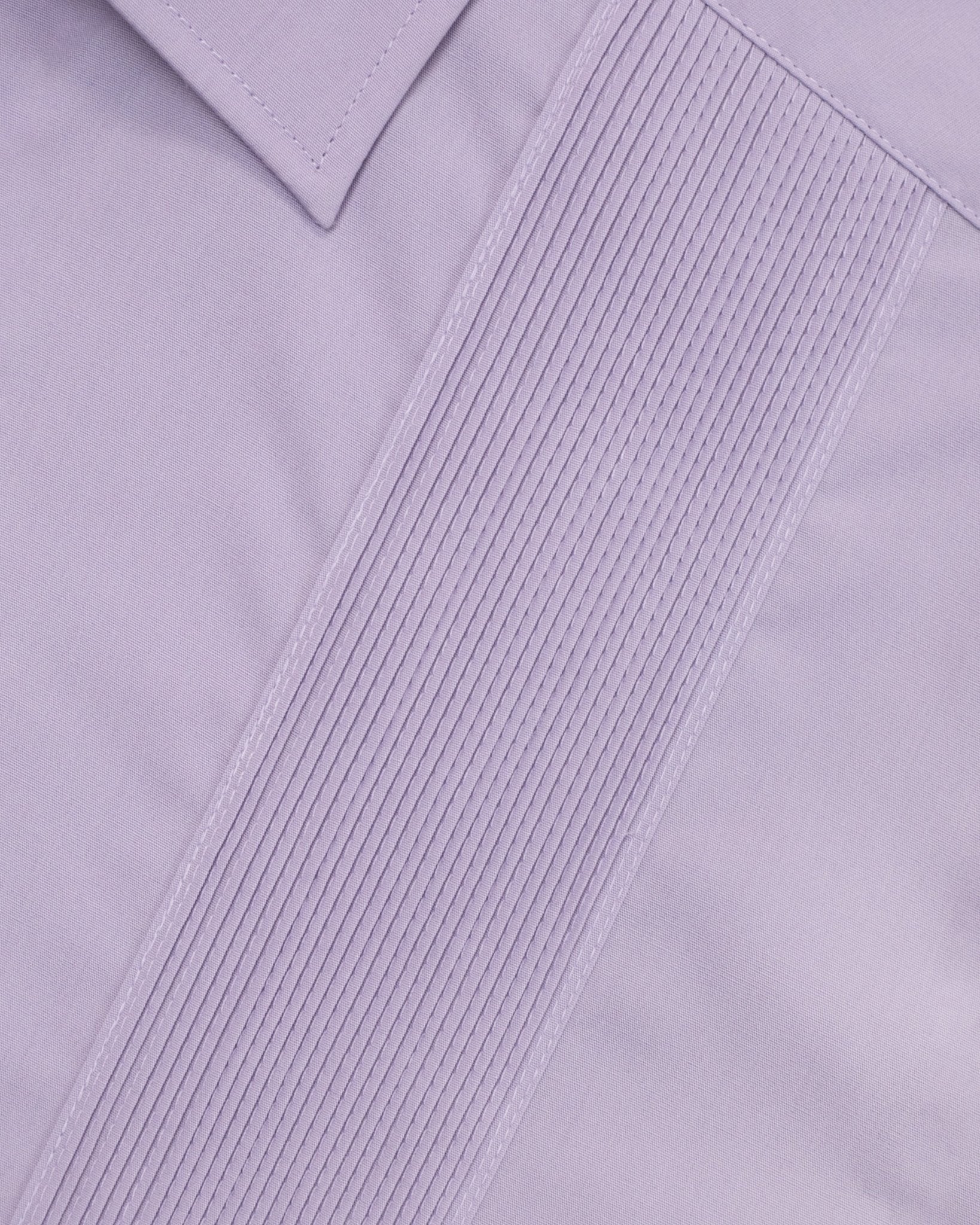 Manchester Camisa Guayabera Sin Bolsas Algodón-Poliéster - Manga Larga - Manchester