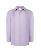 Manchester Camisa Guayabera Sin Bolsas Algodón-Poliéster - Manga Larga - Manchester