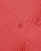 Manchester Camisa Guayabera Slim Fit Poliéster y Algodón Manga Corta - Manchester