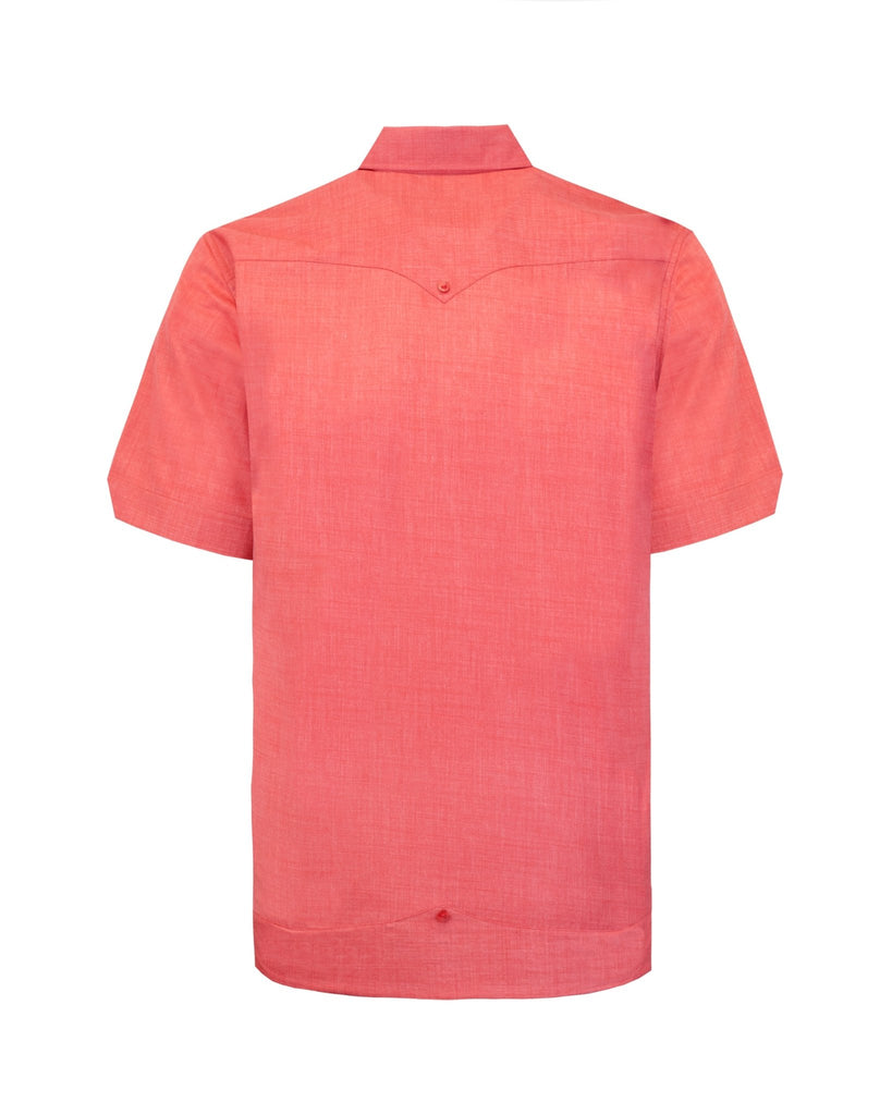 Manchester Camisa Guayabera Slim Fit Poliéster y Algodón Manga Corta - Manchester