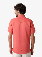 Manchester Camisa Guayabera Slim Fit Poliéster y Algodón Manga Corta - Manchester