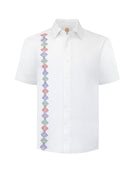 Manchester Camisa Lino Mundial 2026 Manga Corta - Frescura Tipo Guayabera - Manchester