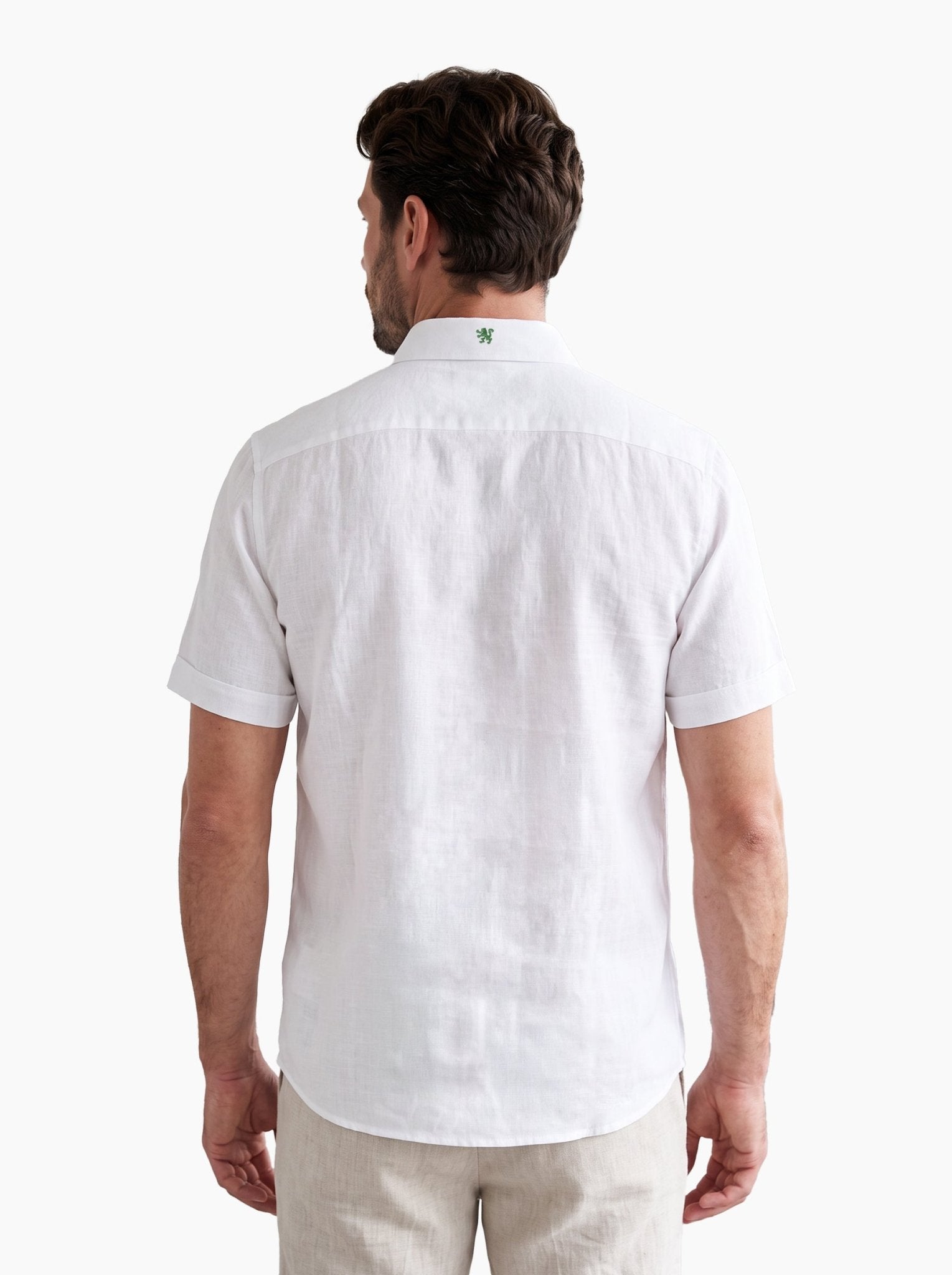 Manchester Camisa Lino Mundial 2026 Manga Corta - Frescura Tipo Guayabera - Manchester