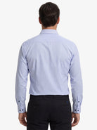 Manchester Camisa Regular Fit en Algodón-Poliéster color azul para hombre