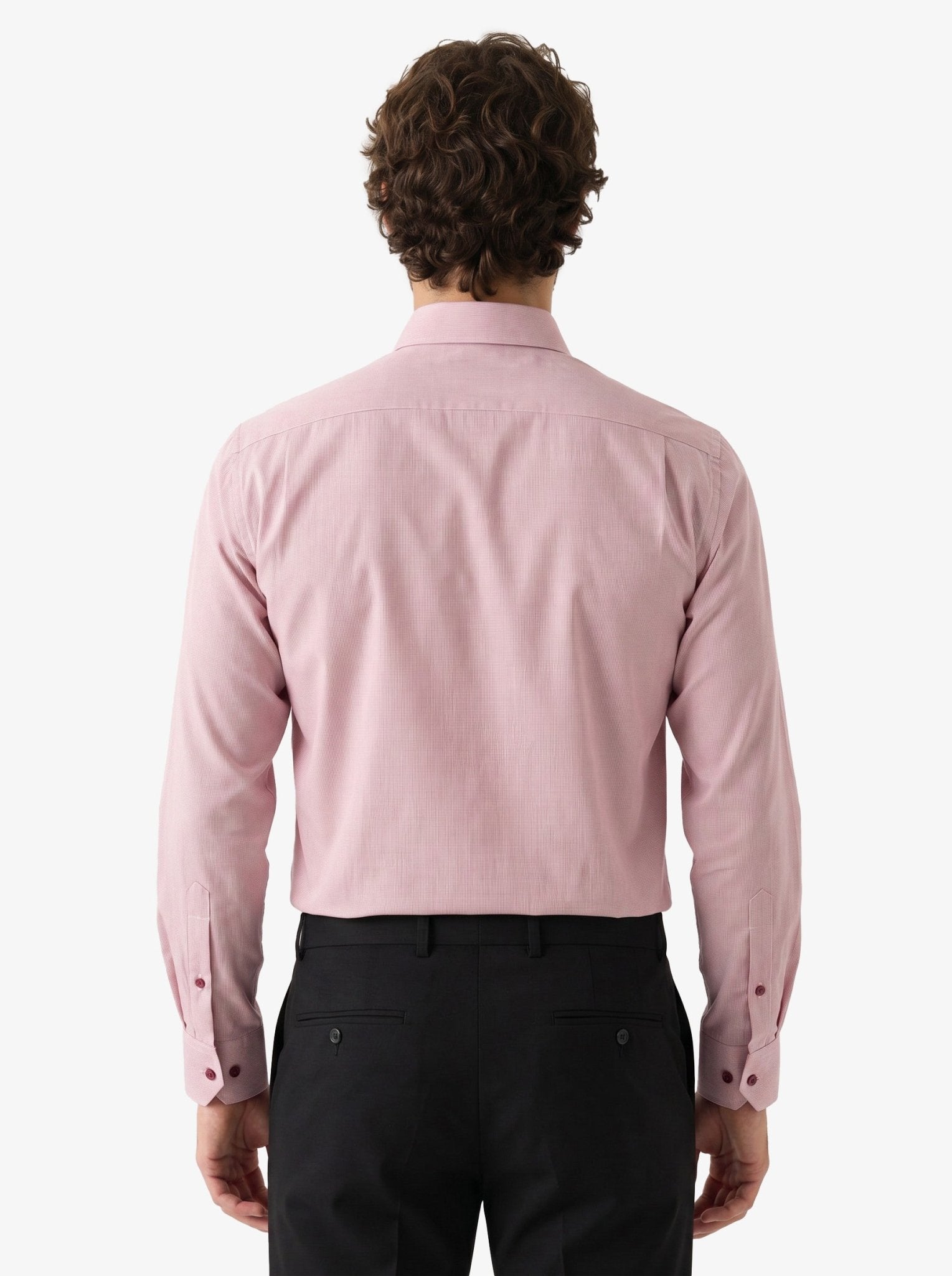 Manchester Camisa Regular Fit en Algodón-Poliéster color rojo para hombre