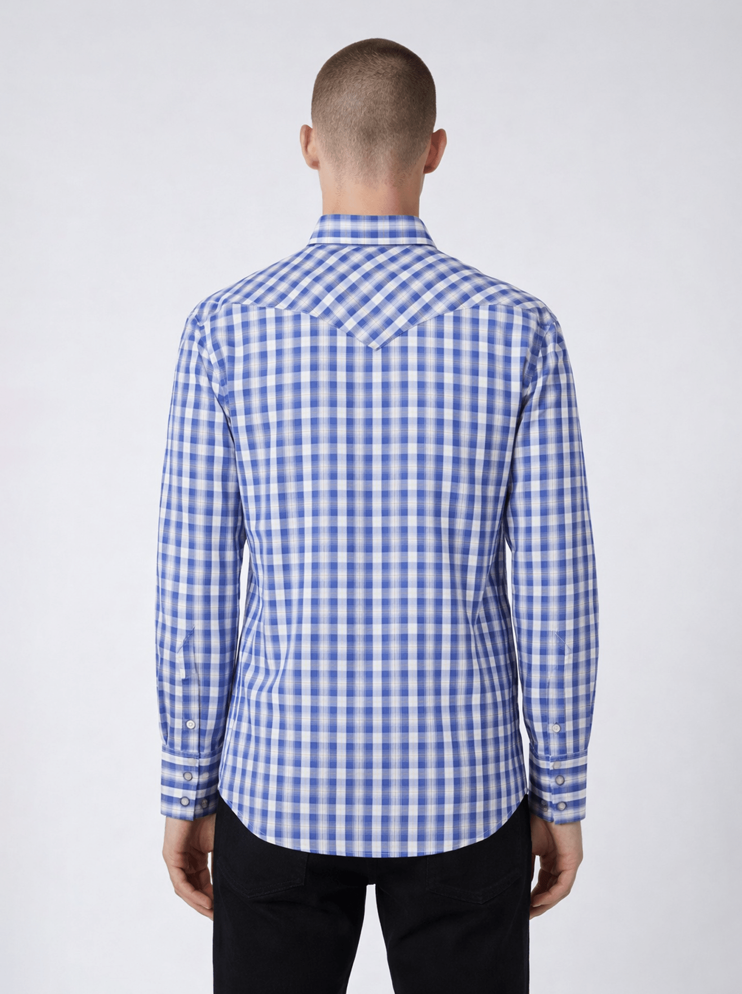 Manchester Camisa Vaquera Algodón-Poliéster color azul para hombre