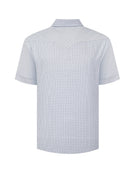 Manchester Camisa Vaquera de Manga Corta con Canesú y Bolsillos de Solapa - Manchester