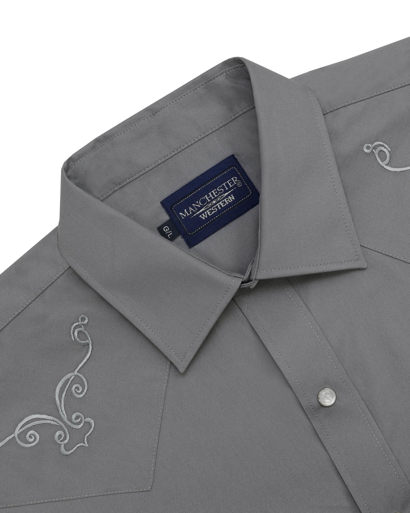 Manchester Camisa Vaquera Premium con Bordado Western - Manchester