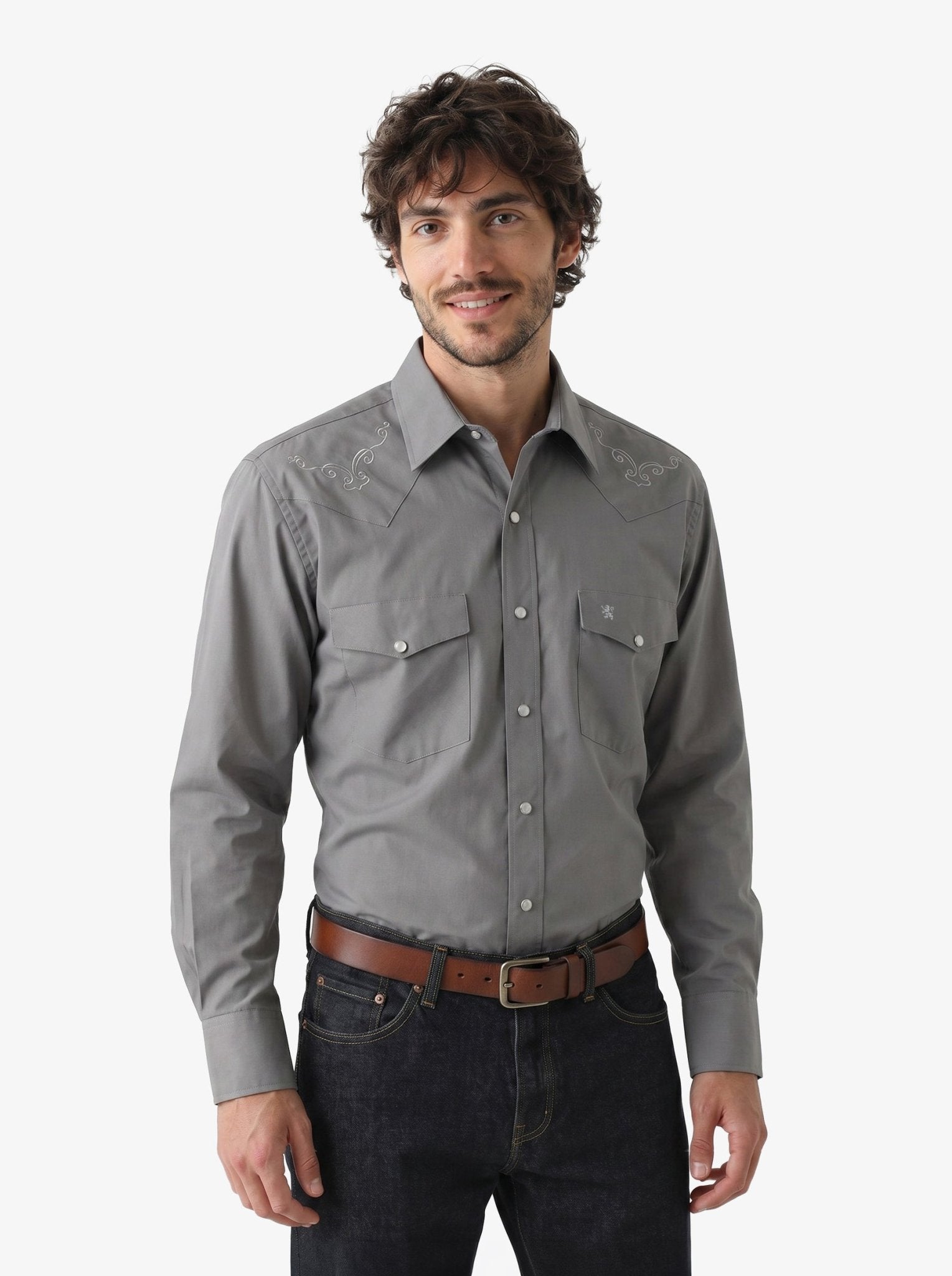 Manchester Camisa Vaquera Premium con Bordado Western - Manchester