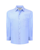 Manchester Camisa Vestir Algodón - Poliéster Diseño Liso Manga Larga - Manchester