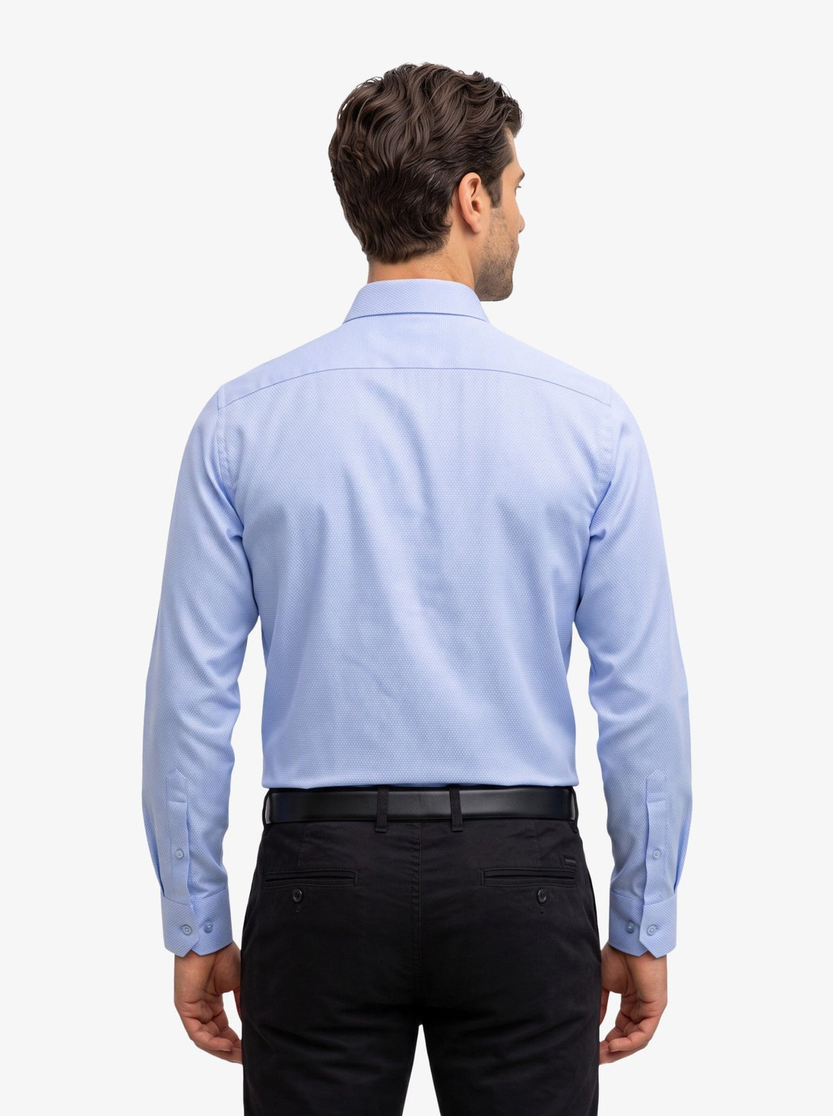Manchester Camisa Vestir Algodón-Poliéster Diseño Liso Manga Larga - Manchester