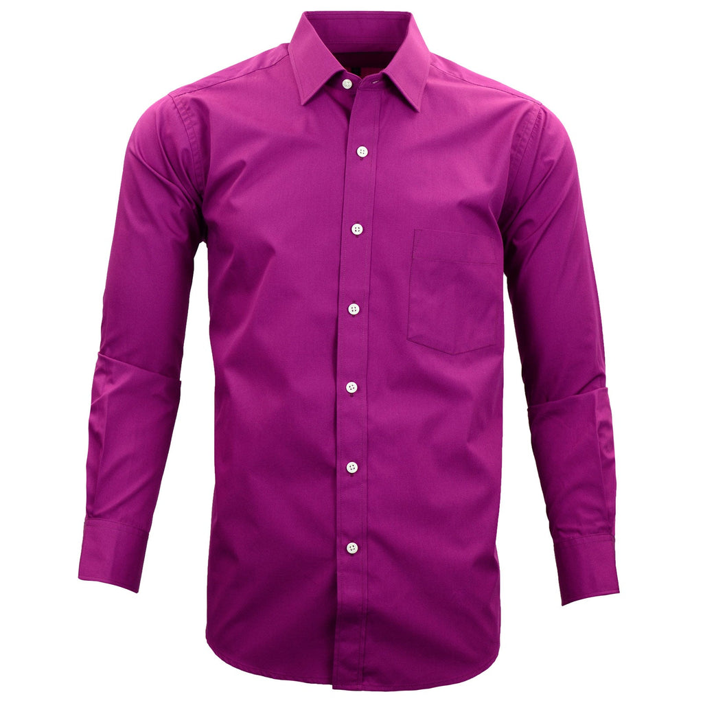 Manchester Camisa Vestir Algodón - Poliéster - Manga Larga - Manchester