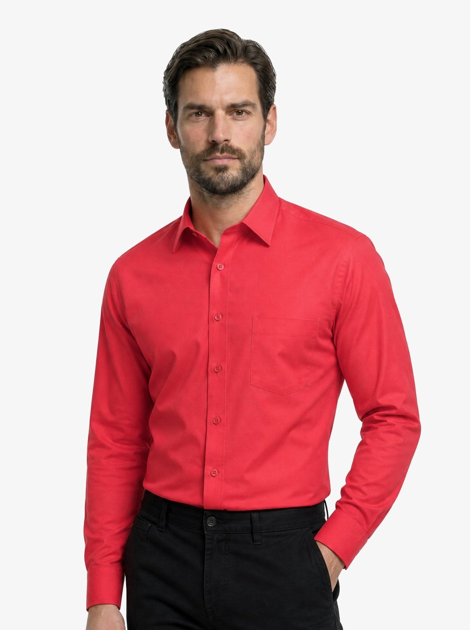 Manchester Camisa Vestir Algodón-Poliéster - Manga Larga - Manchester