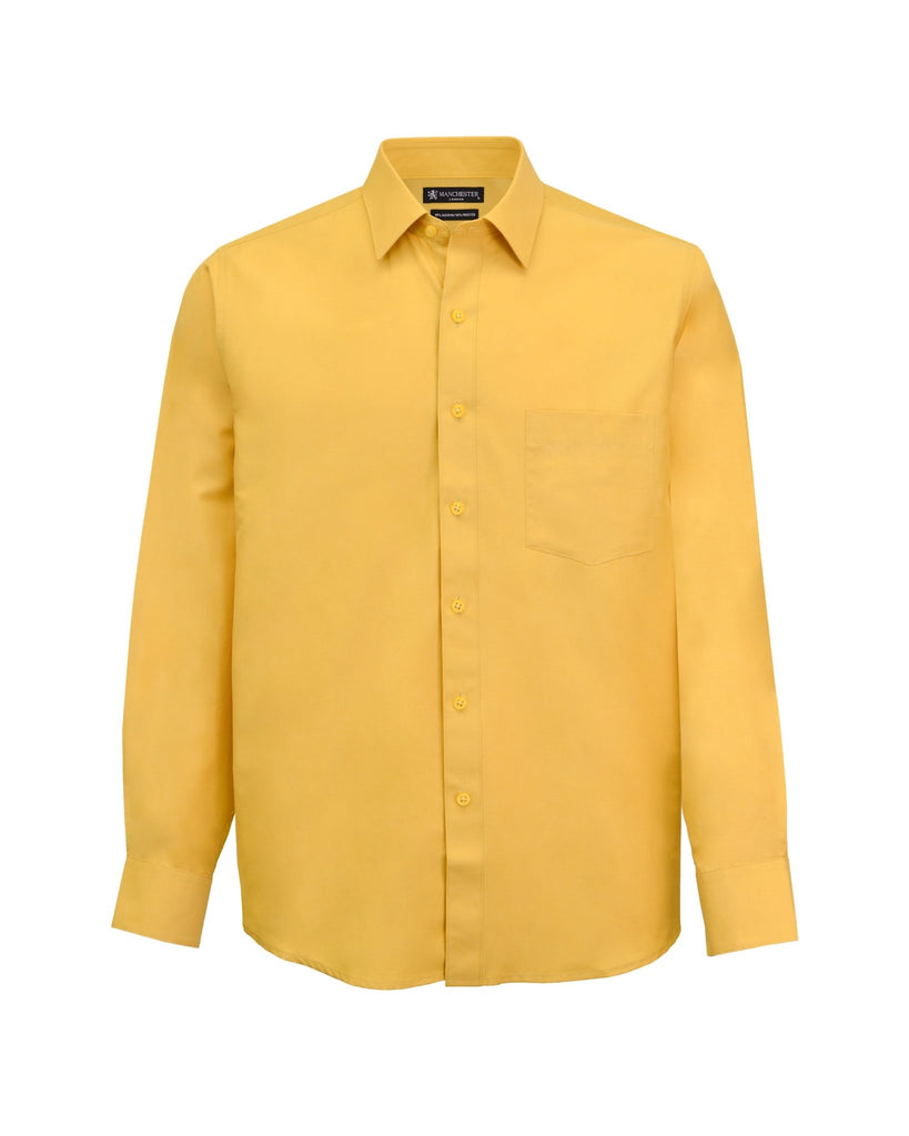 Manchester Camisa Vestir Algodón - Poliéster - Manga Larga - Manchester