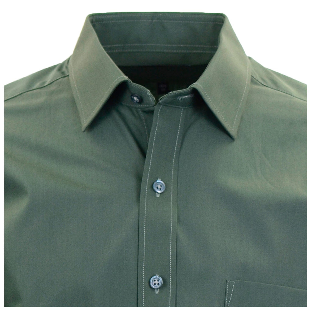 Manchester Camisa Vestir Algodón - Poliéster - Manga Larga - Manchester