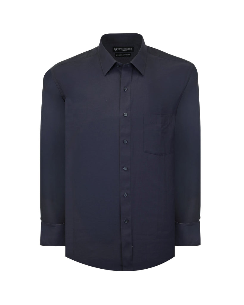Manchester Camisa Vestir Algodón - Poliéster - Manga Larga - Manchester