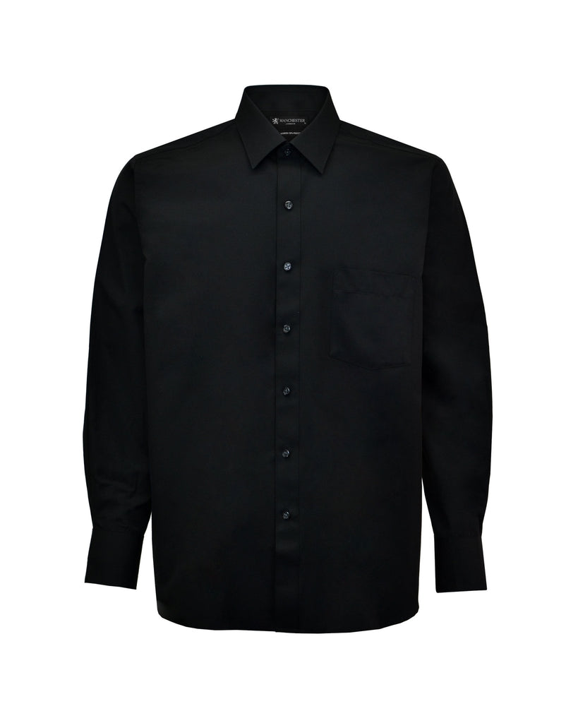 Manchester Camisa Vestir Algodón - Poliéster - Manga Larga - Manchester