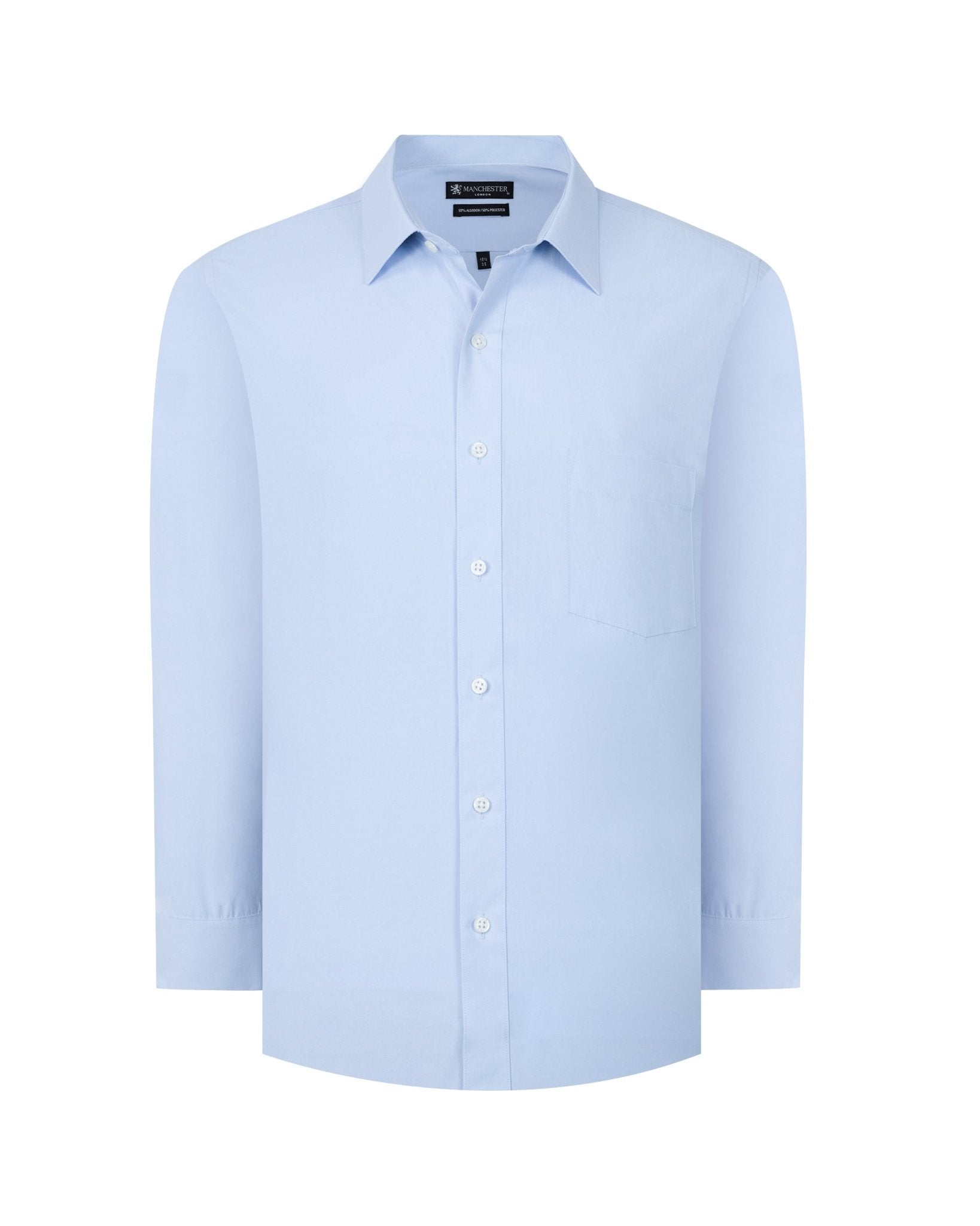 Manchester Camisa Vestir Algodón-Poliéster - Manga Larga - Manchester