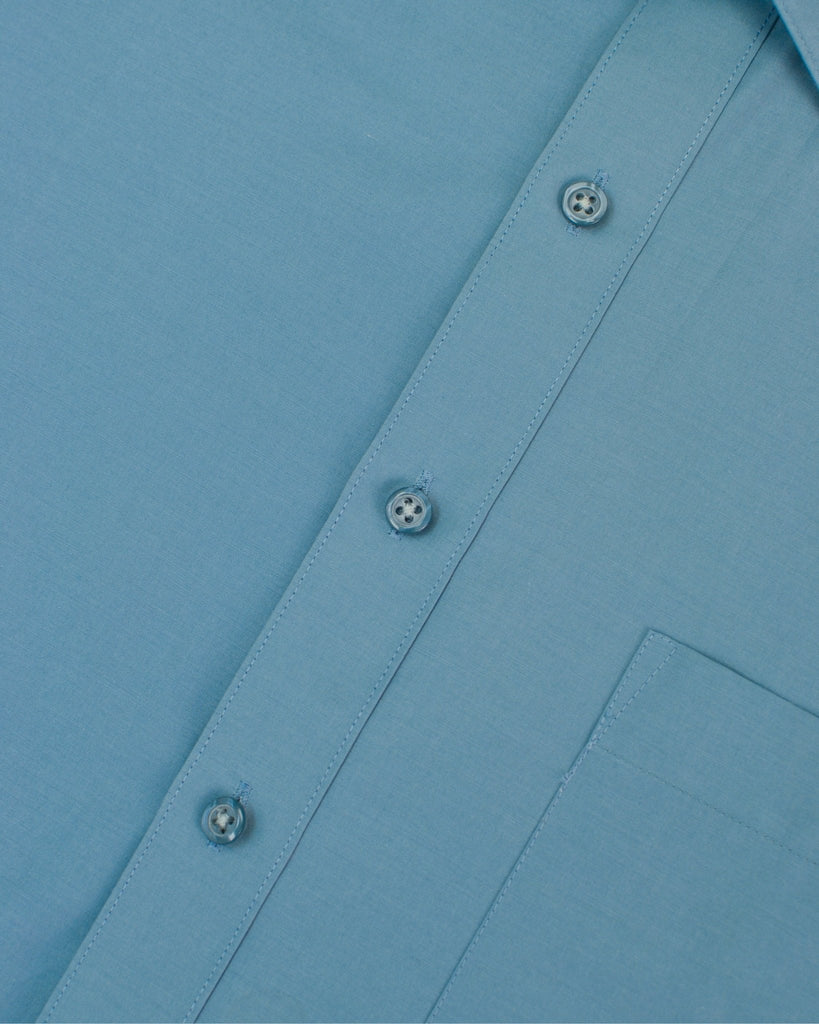 Manchester Camisa Vestir Algodón - Poliéster - Manga Larga - Manchester