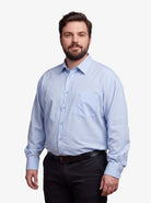 Manchester Camisa Vestir Big And Tall Cuello Ajustable Cuadros - Manchester