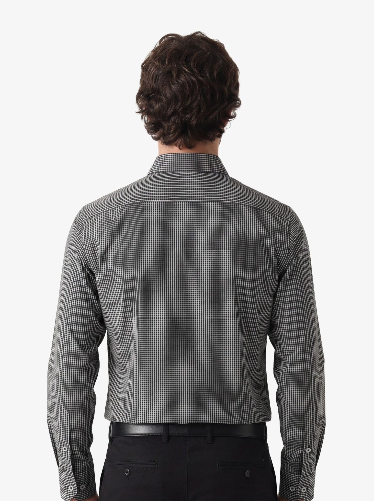 Manchester Camisa Vestir Cuadros Un Bolsillo - Manchester