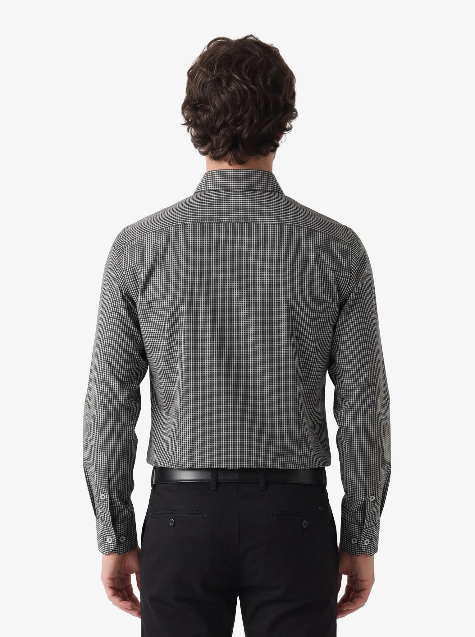 Manchester Camisa Vestir Cuadros Un Bolsillo - Manchester
