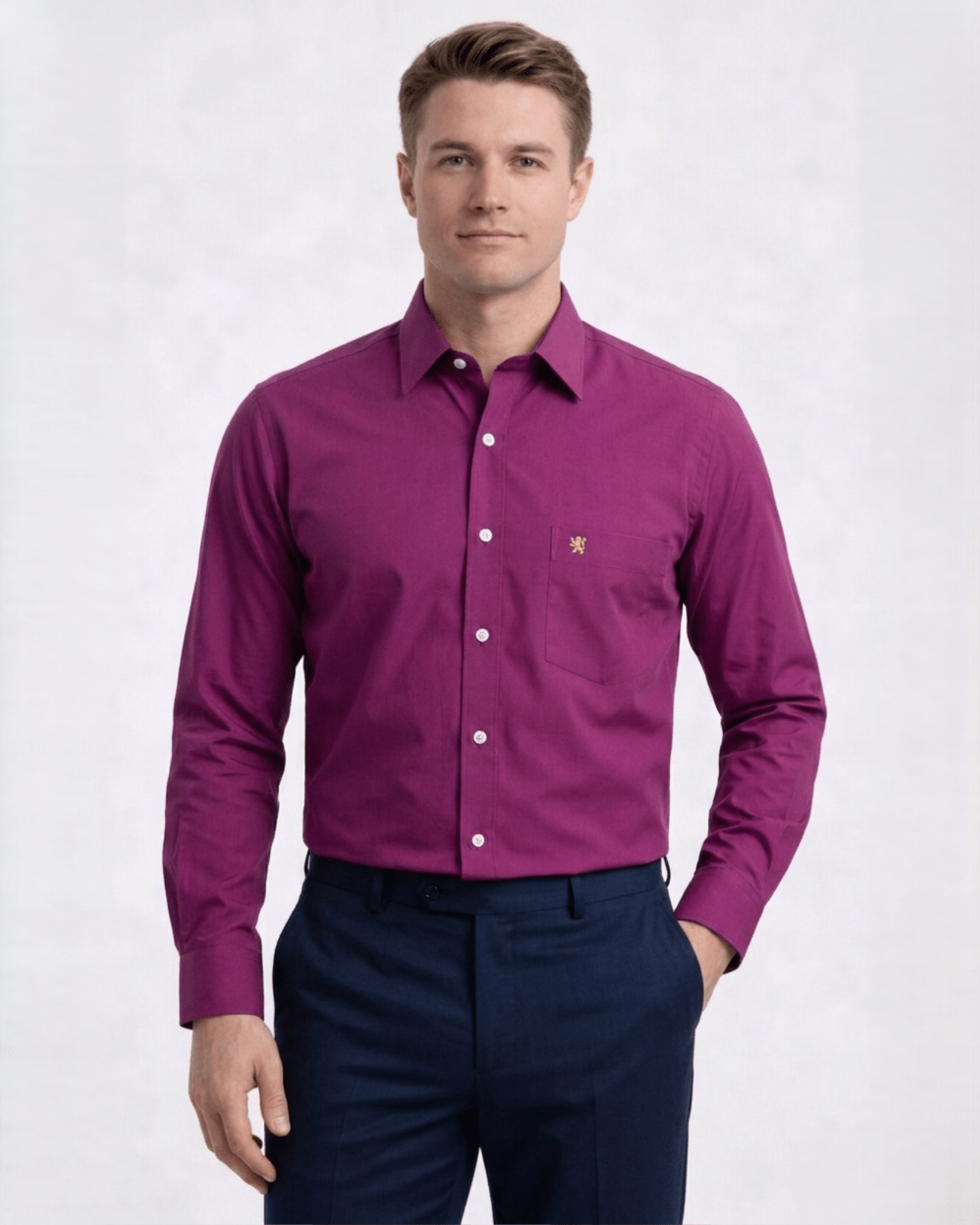 Manchester Camisa Vestir Elite 100% Algodón - Manga Larga - Manchester
