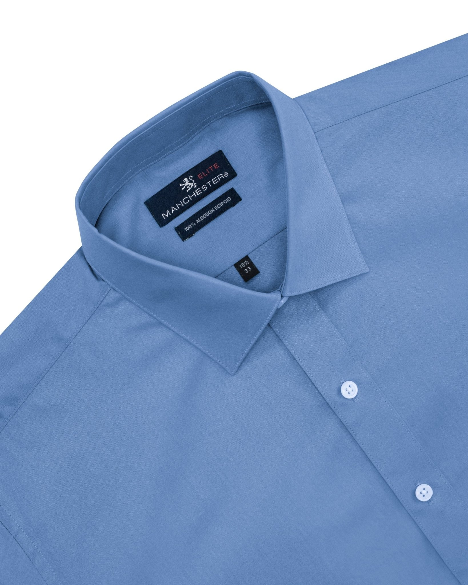 Manchester Camisa Vestir Elite 100% Algodón - Manga Larga - Manchester