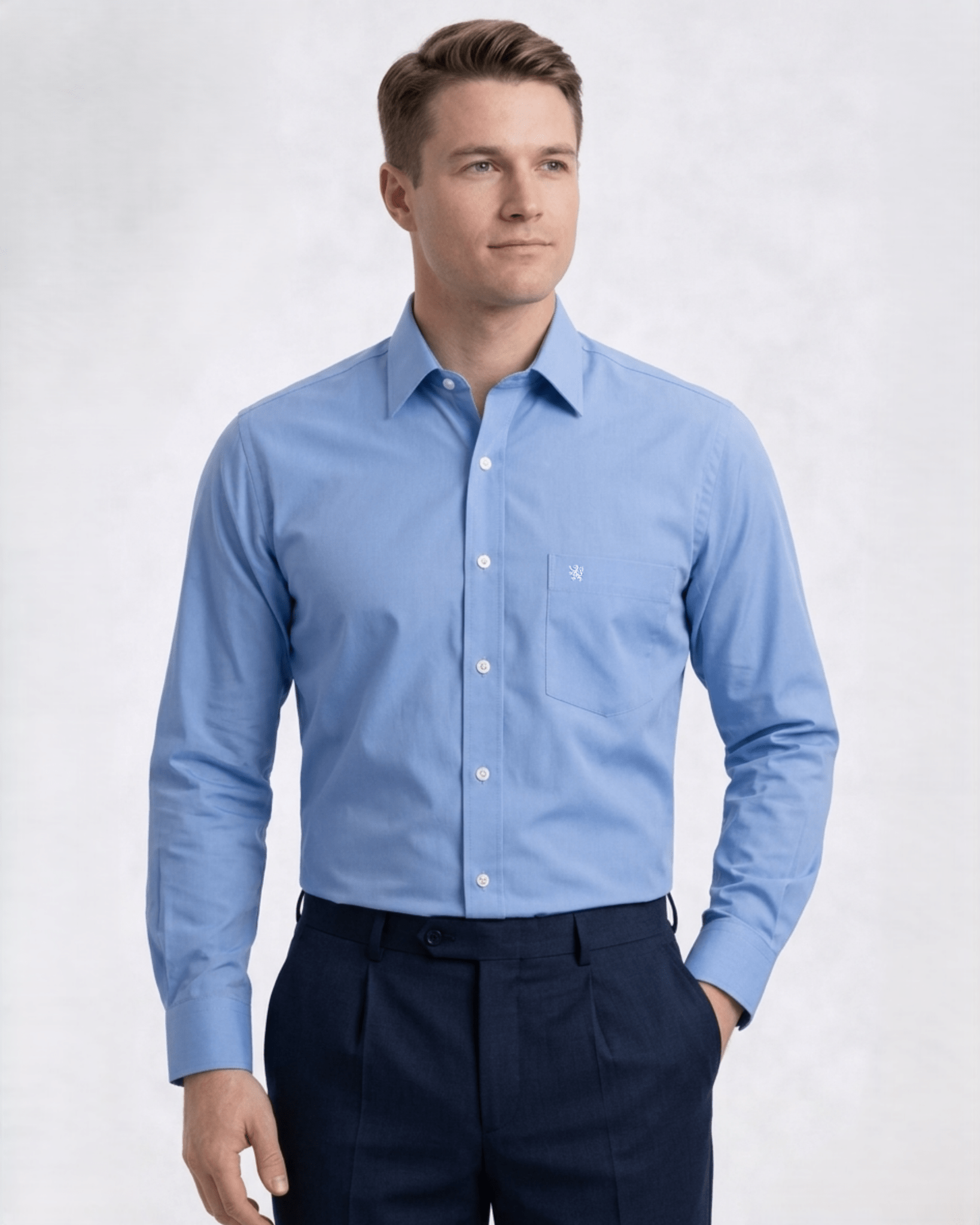 Manchester Camisa Vestir Elite 100% Algodón - Manga Larga - Manchester