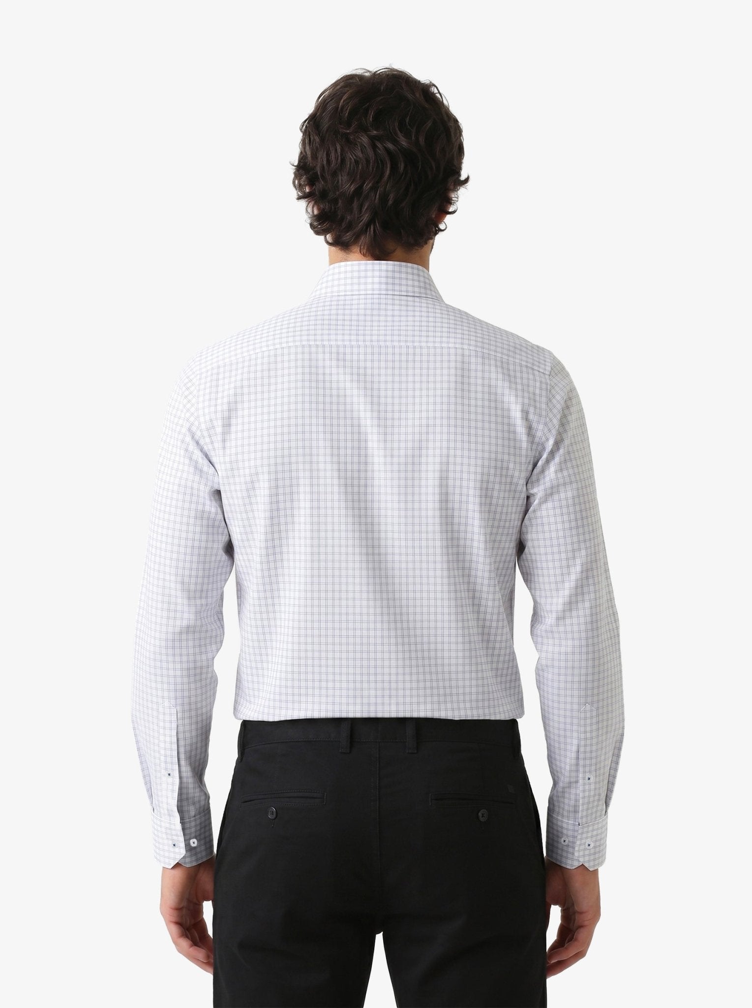 Manchester Camisa Vestir Elite 100% Algodón Wrinkle Free Manga Larga - Manchester