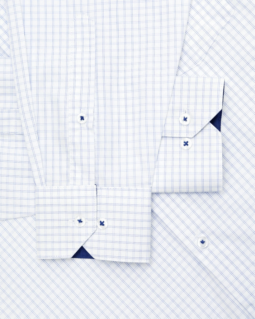 Manchester Camisa Vestir Elite 100% Algodón Wrinkle Free Manga Larga - Manchester