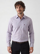 Manchester Camisa Vestir Formal Morada - Cuello Ajustable - Manchester