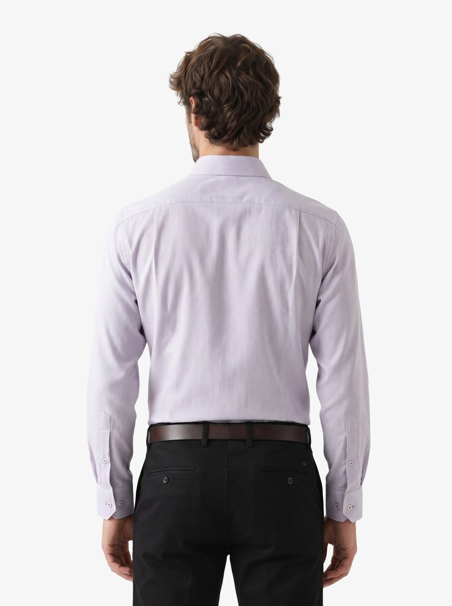Manchester Camisa Vestir Formal Morada - Cuello Ajustable - Manchester