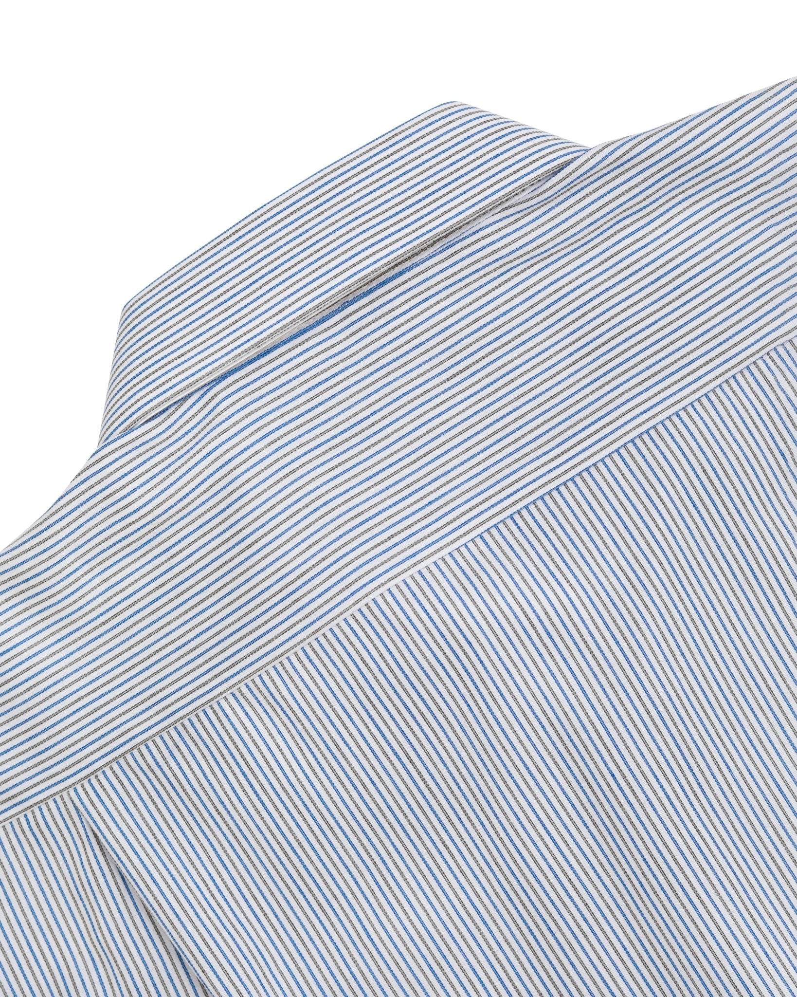 Manchester Camisa Vestir Raya Vertical Fina Un Bolsillo - Manchester