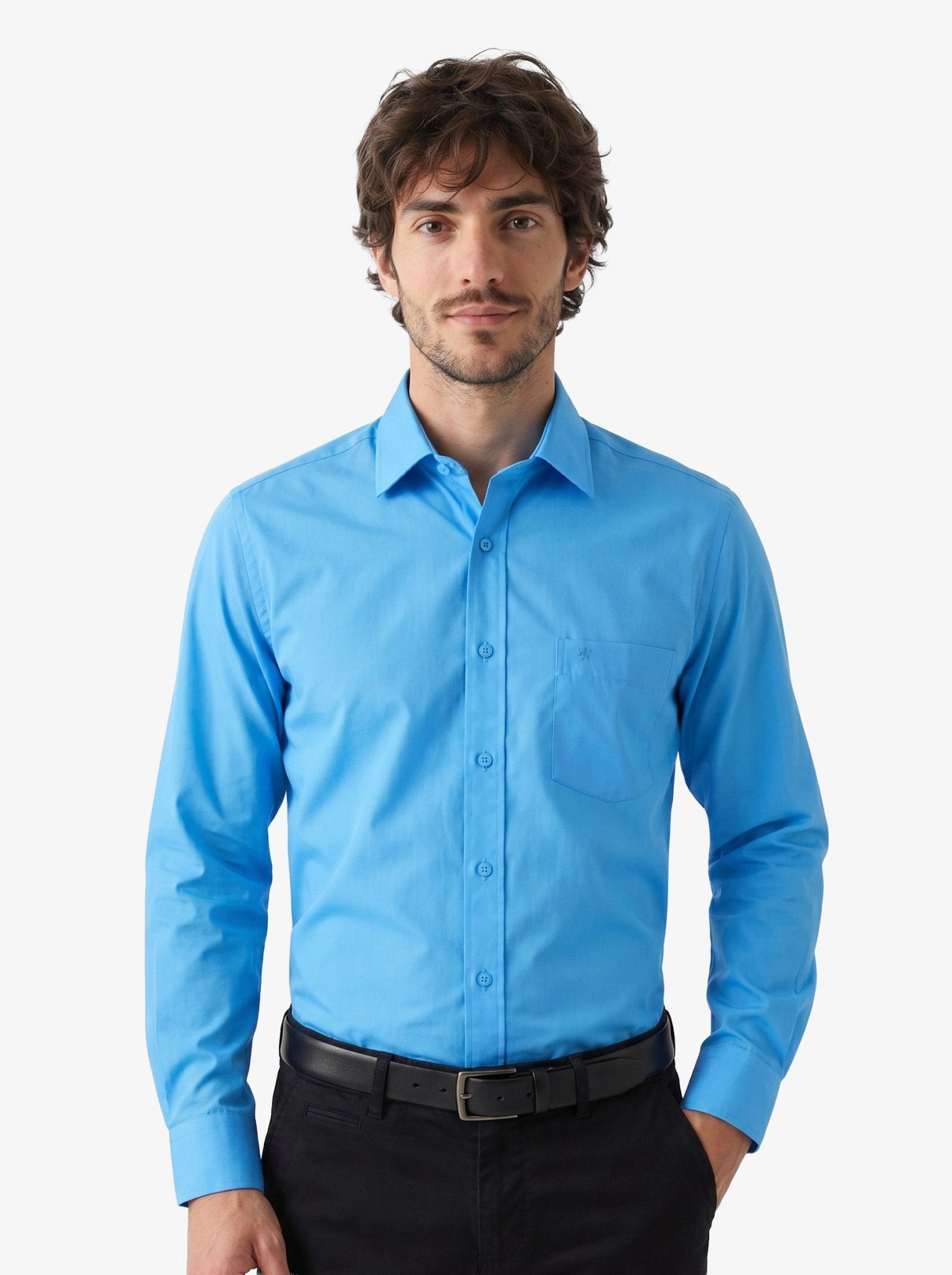 Manchester Camisa Vestir Slim Fit 100% Algodón - Manga Larga - Manchester
