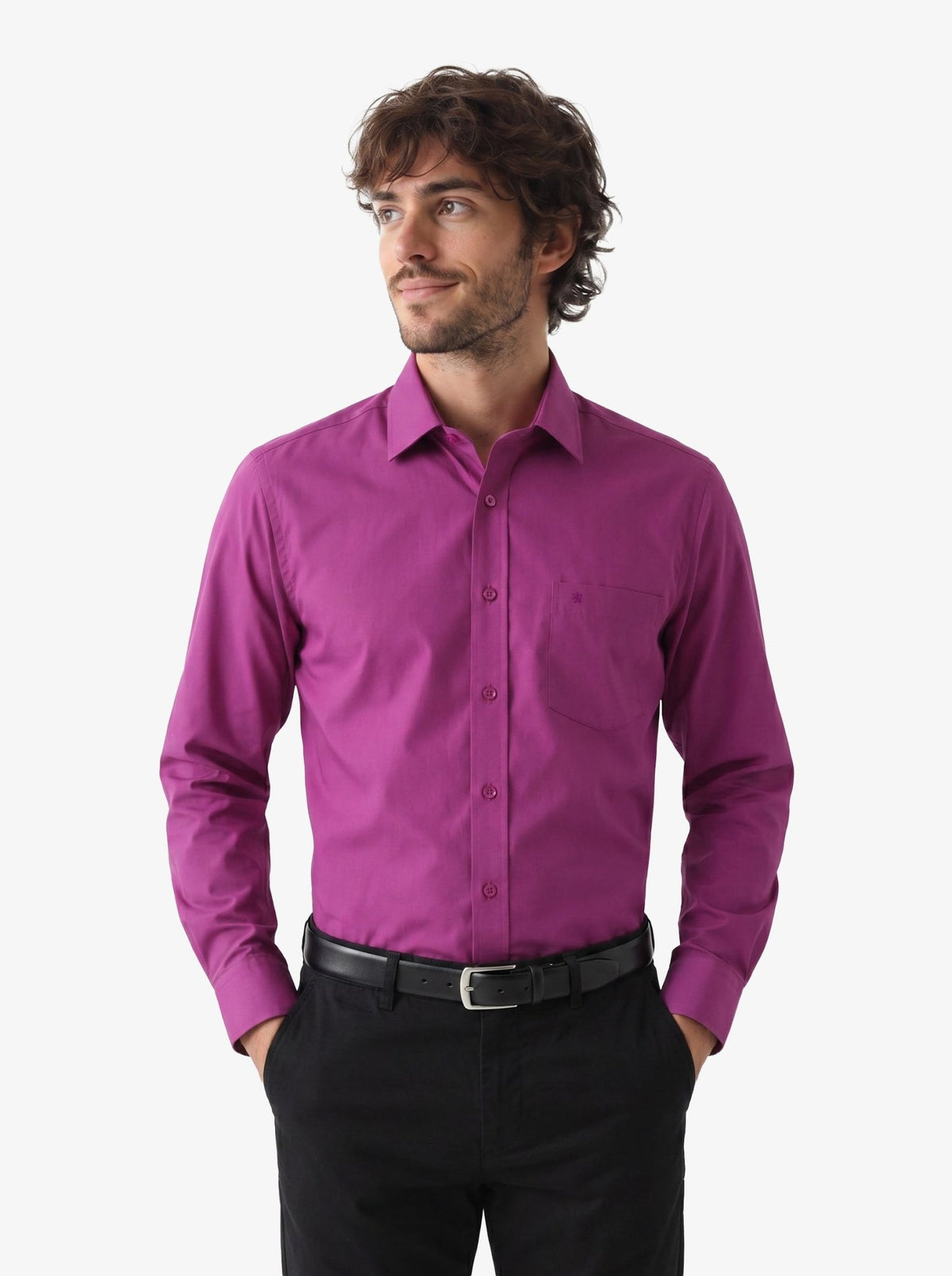 Manchester Camisa Vestir Slim Fit 100% Algodón - Manga Larga - Manchester