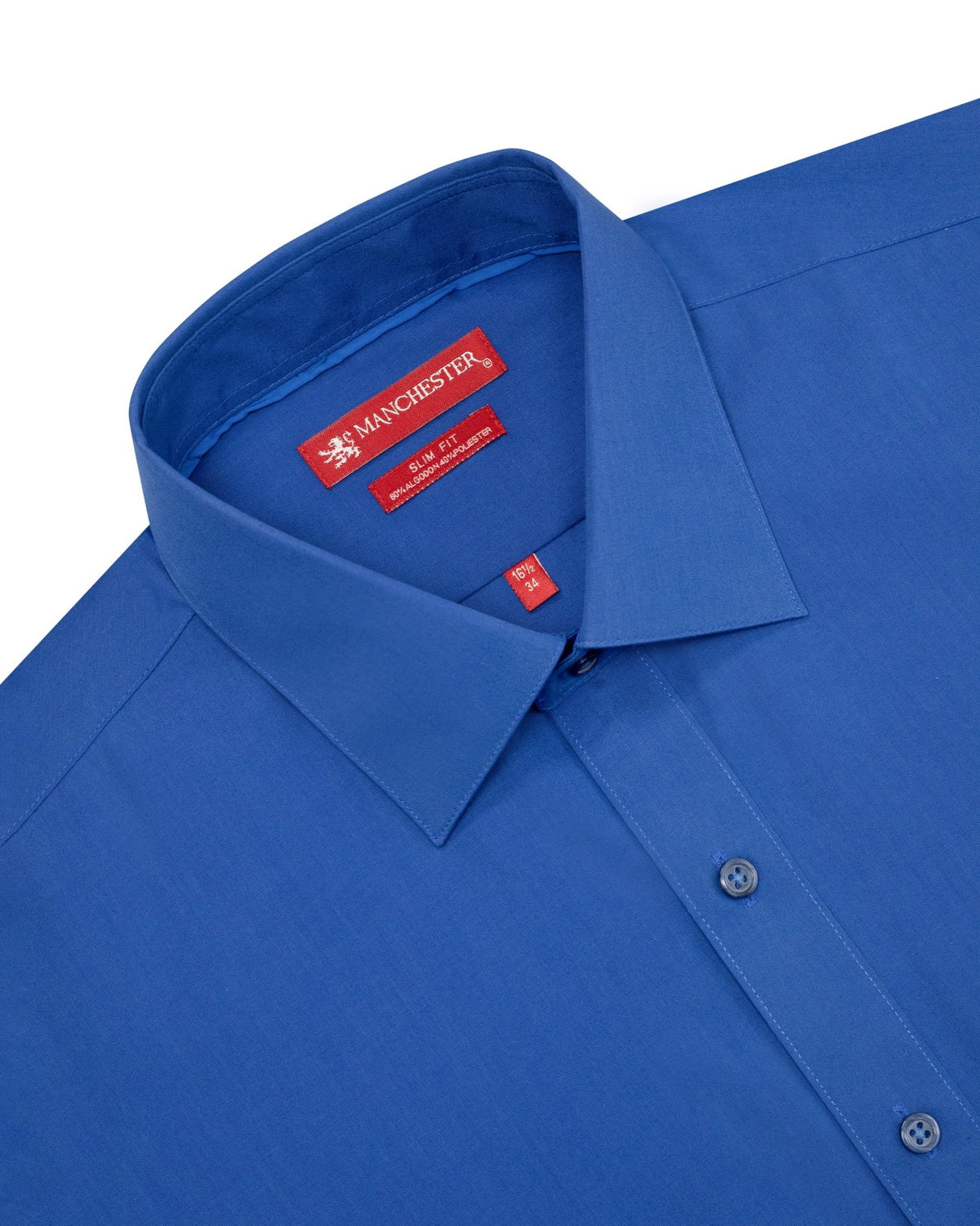 Manchester Camisa Vestir Slim Fit Algodón-Poliéster - Manga Larga - Manchester